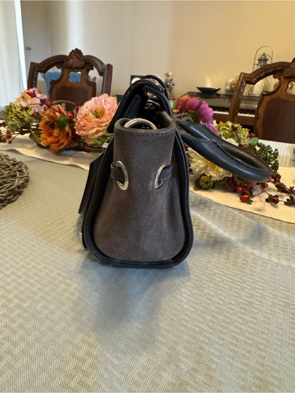 Jimmy Choo Rosalie dark gray leather and suede - Picture 3 of 15
